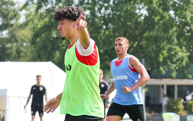 04.08.2026, Deutschland, Grassau, Fußball Bundesliga, Saison 2026 2027, Trainingslager VfB Stuttgart, Ertugrul Yigit