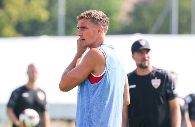 04.08.2026, Deutschland, Grassau, Fußball Bundesliga, Saison 2026 2027, Trainingslager VfB Stuttgart, Grischa Prömel