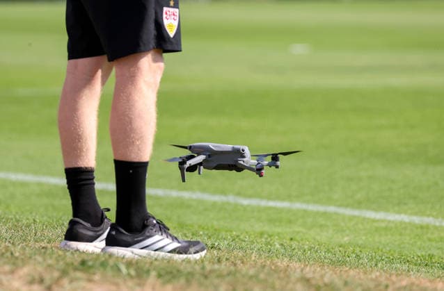 04.08.2026, Deutschland, Grassau, Fußball Bundesliga, Saison 2026 2027, Trainingslager VfB Stuttgart, VfB Drohne