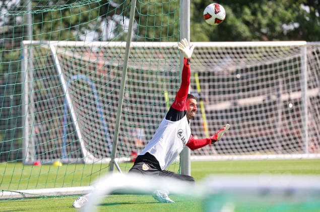 04.08.2026, Deutschland, Grassau, Fußball Bundesliga, Saison 2026 2027, Trainingslager VfB Stuttgart, Fabian Bredlow