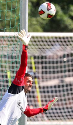 04.08.2026, Deutschland, Grassau, Fußball Bundesliga, Saison 2026 2027, Trainingslager VfB Stuttgart, Fabian Bredlow