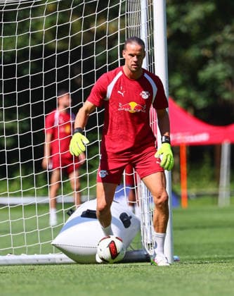 RB Leipzig - AUT Trainingslager Bundesliga Saalfelden, 04.08.2026, Gut Brandlhof, Fussball, Bundesliga, GER , RB Leipzig - Trainingslager in Saalfelden am Steinernen Meer AUT. , Im Bild: Neuzugang Torwart ¯rjan Oerjan Nyland ,