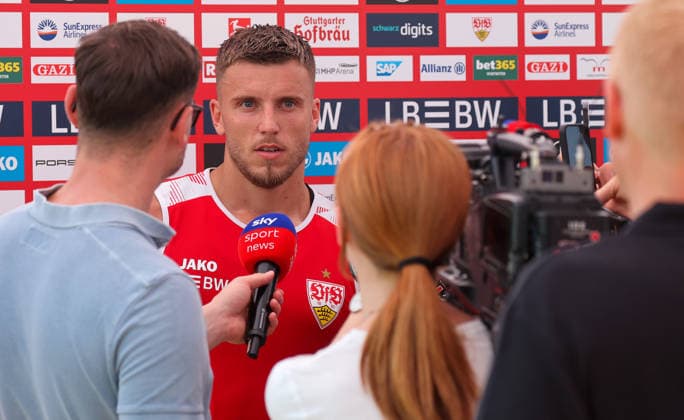 04.08.2026, Deutschland, Grassau, Fußball Bundesliga, Saison 2026 2027, Trainingslager VfB Stuttgart, Ermedin Demirovic