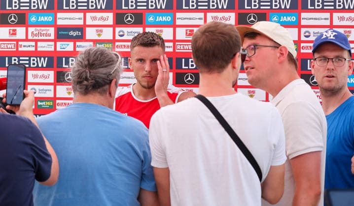 04.08.2026, Deutschland, Grassau, Fußball Bundesliga, Saison 2026 2027, Trainingslager VfB Stuttgart, Ermedin Demirovic