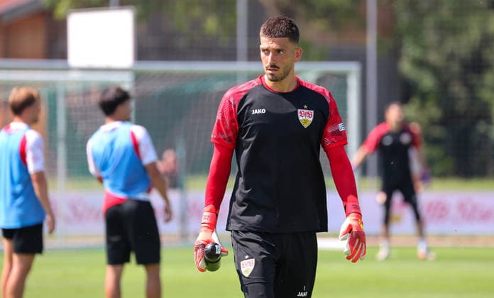 04.08.2026, Deutschland, Grassau, Fußball Bundesliga, Saison 2026 2027, Trainingslager VfB Stuttgart, Fabian Bredlow