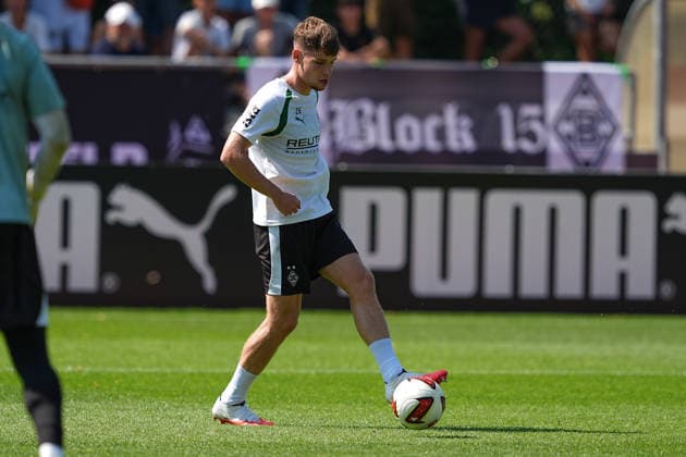 04.08.2026, xydrx, Fußball, Trainingslager, Borussia Mönchengladbach, Saison 2026 2027, Stadion am Birkenmoos: Lukas Ullrich (Borussia Moenchengladbach, 26) DFB regulations prohibit any use of photographs as image sequences and or quasi-video. Copyright: HMBxMedia YannisxDreimann