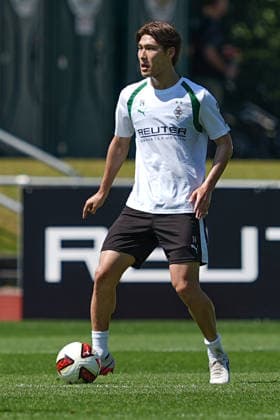 04.08.2026, xydrx, Fußball, Trainingslager, Borussia Mönchengladbach, Saison 2026 2027, Stadion am Birkenmoos: Daiki Hashioka (Borussia Moenchengladbach, 14) DFB regulations prohibit any use of photographs as image sequences and or quasi-video. Copyright: HMBxMedia YannisxDreimann
