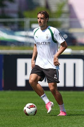 04.08.2026, xydrx, Fußball, Trainingslager, Borussia Mönchengladbach, Saison 2026 2027, Stadion am Birkenmoos: Florian Neuhaus (Borussia Moenchengladbach, 10) DFB regulations prohibit any use of photographs as image sequences and or quasi-video. Copyright: HMBxMedia YannisxDreimann