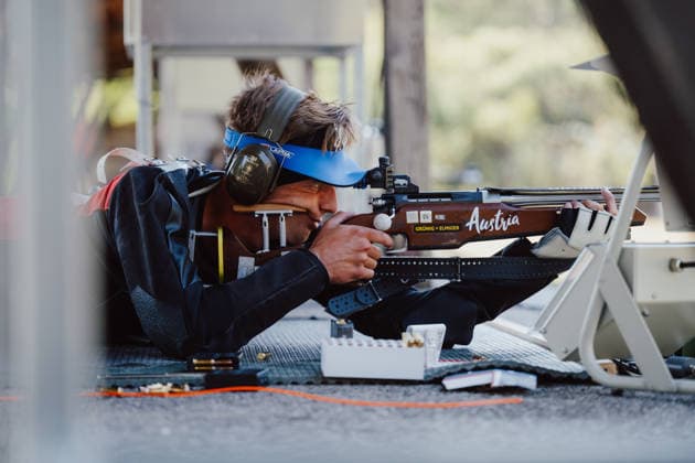VARIOUS SPORTS - World Championship, WM, Weltmeisterschaft 2026 WIENER NEUSTADT,AUSTRIA,04.AUG.26 - VARIOUS SPORTS - CISM World Championship 2026, military pentathlon. Image shows Philipp Eidler (AUT).  GEPAxpictures xAlexanderxSolc