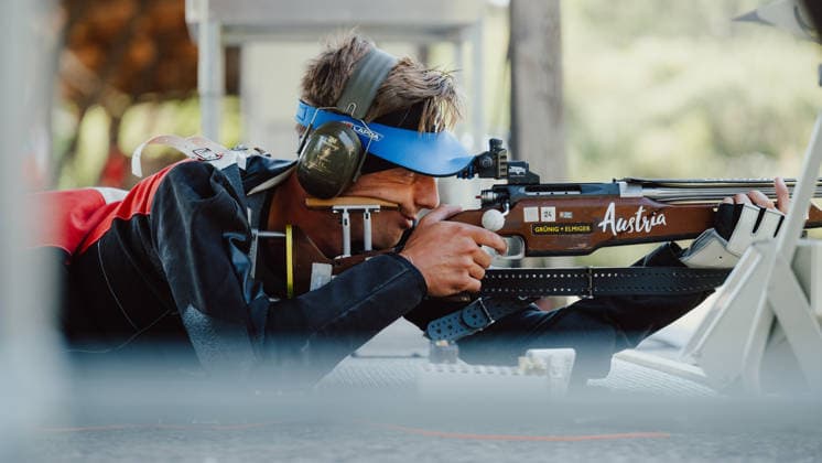 VARIOUS SPORTS - World Championship, WM, Weltmeisterschaft 2026 WIENER NEUSTADT,AUSTRIA,04.AUG.26 - VARIOUS SPORTS - CISM World Championship 2026, military pentathlon. Image shows Philipp Eidler (AUT).  GEPAxpictures xAlexanderxSolc