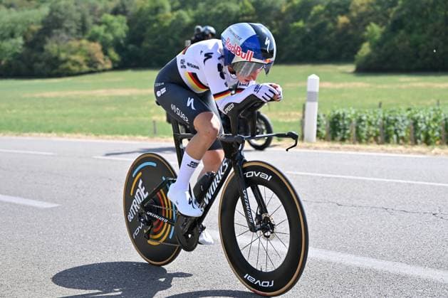 04.08.2026 --- Lacets de Marsannay, Frankreich --- Radsport --- Tour De France Femmes --- 4. Etappe Einzelzeitfahren von Gevrey-Chambertin nach Dijon --- --- Franziska Koch (FDJ Suez) Tour De France Femmes stage 4