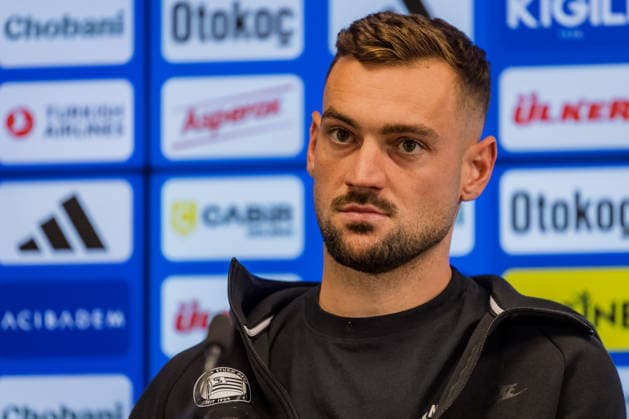 SOCCER - UEFA CL, Fenerbahce vs Sturm ISTANBUL,TURKEY,04.AUG.26 - SOCCER - UEFA Champions League, qualification, Fenerbahce Istanbul vs Sturm Graz, preview, press conference, PK, Pressekonferenz Sturm. Image shows Juergen Heil (Sturm).  GEPAxpictures xMatthiasxTrinkl