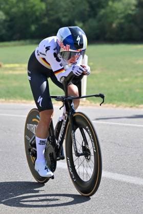04.08.2026 --- Lacets de Marsannay, Frankreich --- Radsport --- Tour De France Femmes --- 4. Etappe Einzelzeitfahren von Gevrey-Chambertin nach Dijon --- --- Franziska Koch (FDJ Suez) Tour De France Femmes stage 4
