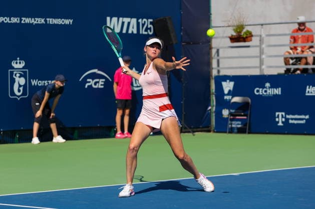 WARSZAWA 04.08.2026 TURNIEJ WTA, Tennis Damen 125 WARSAW T-MOBILE POLISH OPEN - RUNDA 32 --- TENNIS TOURNAMENT WTA 125 WARSAW T-MOBILE POLISH OPEN - ROUND 32 LINDA KLIMOVICOVA FOT. ANNA KLEPACZKO FOTOPYK NEWSPIX.PL --- newspix.pl