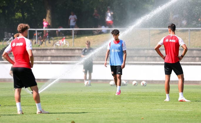 04.08.2026, Deutschland, Grassau, Fußball Bundesliga, Saison 2026 2027, Trainingslager VfB Stuttgart, Ertugrul Yigit