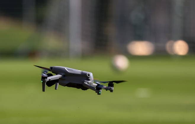 04.08.2026, Deutschland, Grassau, Fußball Bundesliga, Saison 2026 2027, Trainingslager VfB Stuttgart, VfB Drohne