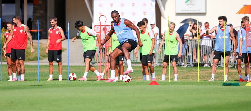 04.08.2026, Deutschland, Grassau, Fußball Bundesliga, Saison 2026 2027, Trainingslager VfB Stuttgart, Dan-Axel Zagadou