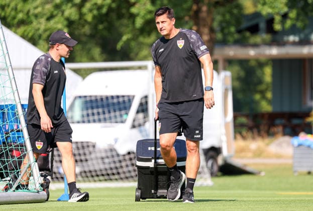 04.08.2026, Deutschland, Grassau, Fußball Bundesliga, Saison 2026 2027, Trainingslager VfB Stuttgart, Manuel Roth