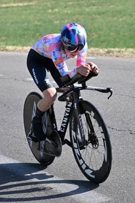 04.08.2026 --- Lacets de Marsannay, Frankreich --- Radsport --- Tour De France Femmes --- 4. Etappe Einzelzeitfahren von Gevrey-Chambertin nach Dijon --- --- Antonia Niedermaier (Canyon SRAM) Tour De France Femmes stage 4