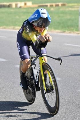 04.08.2026 --- Lacets de Marsannay, Frankreich --- Radsport --- Tour De France Femmes --- 4. Etappe Einzelzeitfahren von Gevrey-Chambertin nach Dijon --- --- Pauline Ferrand-Prevot (Team Visma Lease a Bike) Tour De France Femmes stage 4