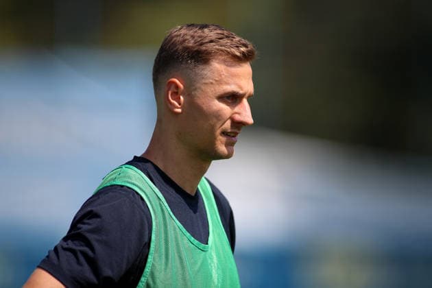 Fussball, Herren, Regionalliga Bayern, Saison 2026 2027, TSV 1860 München, Training Dennis Dressel (TSV 1860 München) Kopf, Portrait, seitlich im Profil