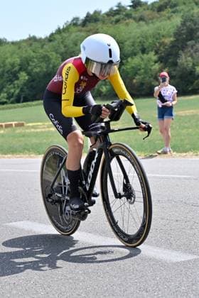 04.08.2026 --- Lacets de Marsannay, Frankreich --- Radsport --- Tour De France Femmes --- 4. Etappe Einzelzeitfahren von Gevrey-Chambertin nach Dijon --- --- Hannah Ludwig (Team Cofidis) Tour De France Femmes stage 4