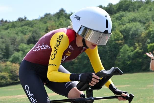 04.08.2026 --- Lacets de Marsannay, Frankreich --- Radsport --- Tour De France Femmes --- 4. Etappe Einzelzeitfahren von Gevrey-Chambertin nach Dijon --- --- Hannah Ludwig (Team Cofidis) Tour De France Femmes stage 4
