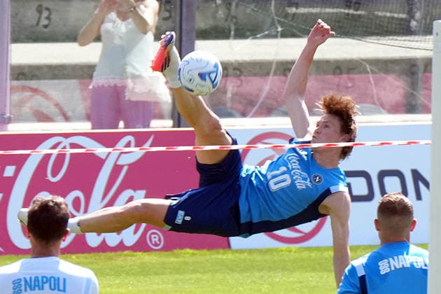 CASTEL DI SANGRO, ITALY, AUGUST 4: Scott McTominay of SSC Napoli during the pre season training camp in Castel di Sangro, Italy. Copyright: xFOTOAGENZIAx