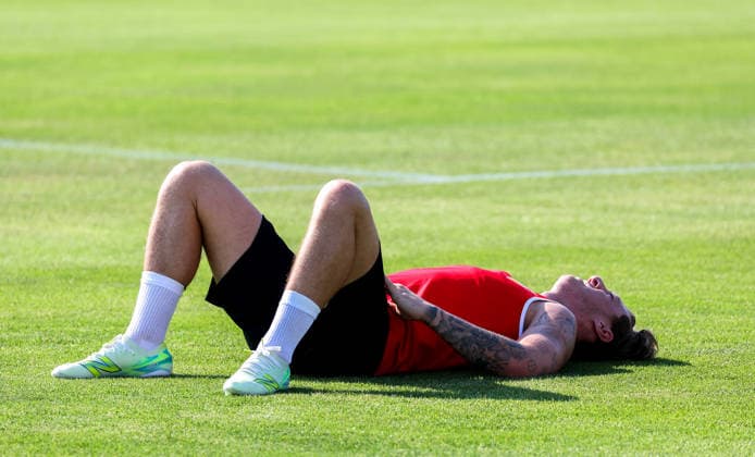 04.08.2026, Deutschland, Grassau, Fußball Bundesliga, Saison 2026 2027, Trainingslager VfB Stuttgart, Angelo Stiller