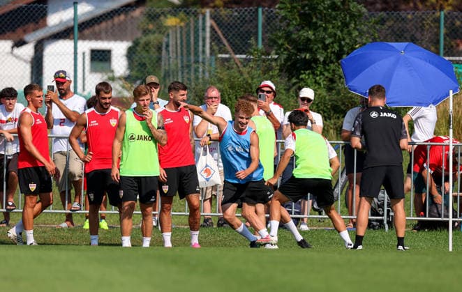 04.08.2026, Deutschland, Grassau, Fußball Bundesliga, Saison 2026 2027, Trainingslager VfB Stuttgart, Lazar Jovanovic