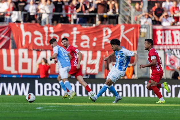 04.08.2026, GER, Regionalliga Nord-Ost, 3. Spieltag, Saison 2026 2027), Chemnitz, Chemnitzer FC - FSV Zwickau Maurizio Grimaldi (Chemnitzer FC 23) Einzelaktion Aktion Chemnitz eins-Stadion - An der Gellertstraße Sachsen Deutschland Copyright: xnordphotoxGmbHx xTrienitzx
