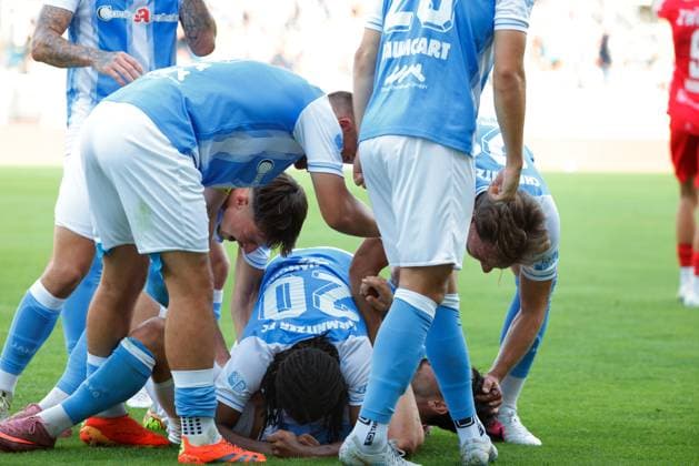 CFC vs FSV Zwickau 04.08.2026 Chemnitz, eins Stadion- An der Gellertstrasse, Fussball, Regionalliga Nordost 2026 2027, 3. Spieltag , CFC, CFC vs FSV Zwickau Torjubel beim CFC Chemnitz Sachsen BRD