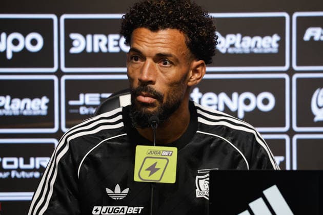 Futbol, Presentacion oficial de Vozinha El nuevo portero de Colo Colo Josimar Jose Evora Dias, mas conocido como Vozinha es presentado oficialmente para unirse al plantel este segundo semestre 04 08 2026 Diego Martin Photosport Football, Presentation of Vozinha The new goalkeeper of Colo Colo Josimar Jose Evora Dias, alias Vozinha, is presented officially 04 08 2026 Diego Martin Photosport Presentacion de Vozinha en Colo Colo
