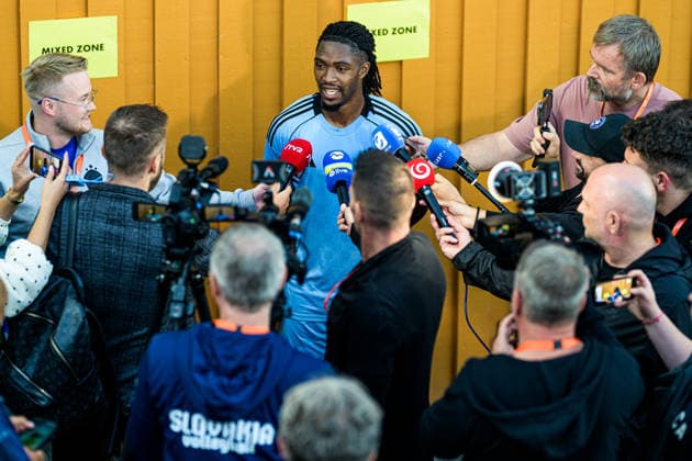 260804 Alexej Maros of Slovan Bratislava after the Champions League football qualifying match between Mjällby and Slovan Bratislava on August 4, 2026 in Hällevik. Photo: Christoffer Borg Mattisson BILDBYRAN COP 261 CB0545 fotboll football soccer fotball uefa champions league champions league mjällby slovan bratislava bbeng Copyright: CHRISTOFFERxBORGxMATTISSON BB260804CB131