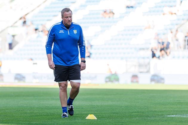 04.08.2026, GER, Regionalliga Nord-Ost, 3. Spieltag, Saison 2026 2027), Chemnitz, Chemnitzer FC - FSV Zwickau Nico Hinz (Torwart Trainer Chemnitzer FC) Chemnitz eins-Stadion - An der Gellertstraße Sachsen Deutschland Copyright: xnordphotoxGmbHx xTrienitzx