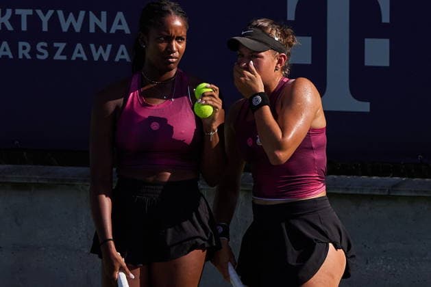 Warszawa 04.08.2026. Tennis. WTA, Tennis Damen 125 Warsaw T-Mobile Polish Open, day 3, Warsaw, Poland --- Tenis. Turniej WTA 125 Warsaw T-Mobile Polish Open, dzien 3, Warszawa Persons shown : Alana Smith (USA), Weronika Falkowska (POL) Fot. Dominika Chmura Arena Akcji NEWSPIX.PL --- newspix.pl