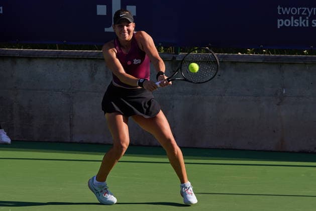 Warszawa 04.08.2026. Tennis. WTA, Tennis Damen 125 Warsaw T-Mobile Polish Open, day 3, Warsaw, Poland --- Tenis. Turniej WTA 125 Warsaw T-Mobile Polish Open, dzien 3, Warszawa Persons shown : Weronika Falkowska (POL) Fot. Dominika Chmura Arena Akcji NEWSPIX.PL --- newspix.pl