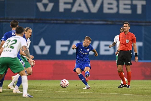 Croatia, Zagreb, 040826. Maksimir Stadium. Football match of the third round of UEFA Champions League qualification, GNK Dinamo - FK Kauno Zalgiris. In the photo: Luka Stojkovic. Photo: Damir Krajac CROPIX Copyright: xxDamirxKrajacx dk_dinamo_kauno37-040826