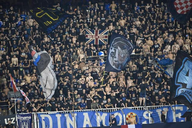 Croatia, Zagreb, 040826. Maksimir Stadium. Football match of the third round of UEFA Champions League qualification, GNK Dinamo - FK Kauno Zalgiris. Photo: Goran Mehkek CROPIX