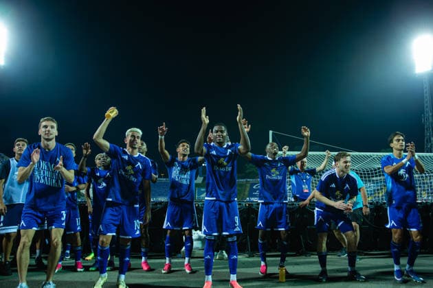 IPA87239970 - Levski s players celebrating after winning the Champions League qualifying match between PFC Levski Sofia and FC Kairat Almaty at Vivacom Arena Georgi Asparuhov in Sofia, Bulgaria, on August 4, 2026  Copyright: xIvanxSxIvanov IPAxSportx xx 87239970