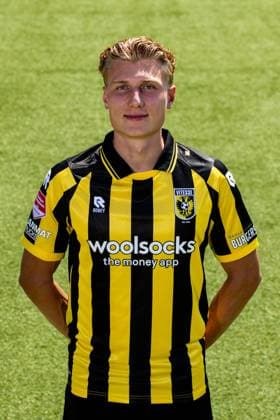 ARNHEM , 04-08-2026 , Nationaal Sportcentrum Papendal , season 2026 2027 , Dutch Keuken Kampioen Divisie football , Photocall , picture shows Vitesse player Eduard Probst Photocall Vitesse  x205454022x Copyright: