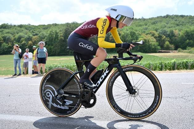 04.08.2026 --- Lacets de Marsannay, Frankreich --- Radsport --- Tour De France Femmes --- 4. Etappe Einzelzeitfahren von Gevrey-Chambertin nach Dijon --- --- Hannah Ludwig (Team Cofidis) Tour De France Femmes stage 4