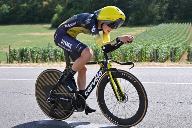 04.08.2026 --- Lacets de Marsannay, Frankreich --- Radsport --- Tour De France Femmes --- 4. Etappe Einzelzeitfahren von Gevrey-Chambertin nach Dijon --- --- Lieke Nooijen (Team Visma Lease a Bike) Tour De France Femmes stage 4