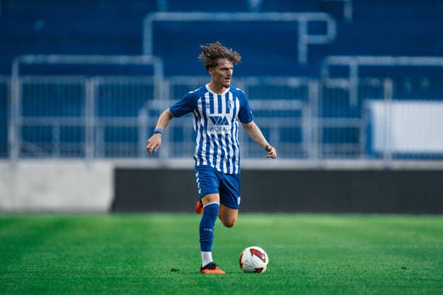 Deutschland: Regionalliga Nordost 2026 2027, 3. Spieltag - 1. FC Magdeburg II vs FSV 63 Luckenwalde - AVNET ARENA (Magdeburg): Nick Meier (1. FC Magdeburg II, 20) am Ball Copyright: xTomxLauruschkatx