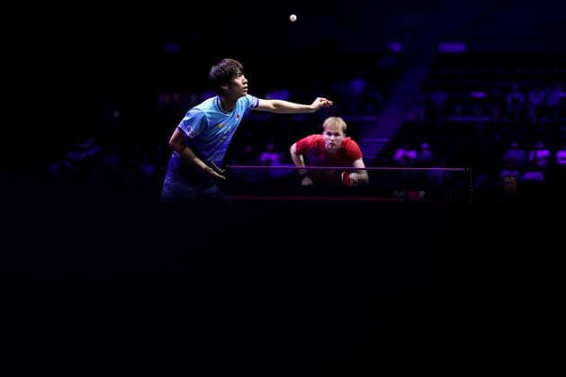 (L-R) Shunsuke Togami (JPN), Benedikt Duda (GER), AUGUST 4, 2026 - Table tennis, Tischtennis : WTT Champions Yokohama 2026 Men s singles round of 32 at Yokohama BUNTAI, Kanagawa, Japan. Noxthirdxpartyxsales  aflo_340095737 NaokixNishimurax