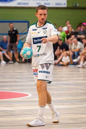 04.08.2026, xovx, Handball Lindencup, HSG Wetzlar - TV Hüttenberg Dominik Mappes (HSG Wetzlar), Freisteller Linden Stadthalle Hessen Deutschland (DE)