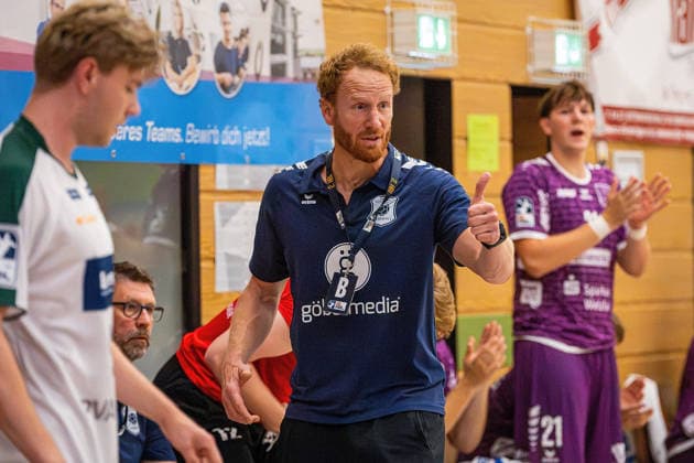04.08.2026, xovx, Handball Lindencup, HSG Wetzlar - TV Hüttenberg Trainer Stefan Kneer (TV Hüttenberg) Linden Stadthalle Hessen Deutschland (DE)