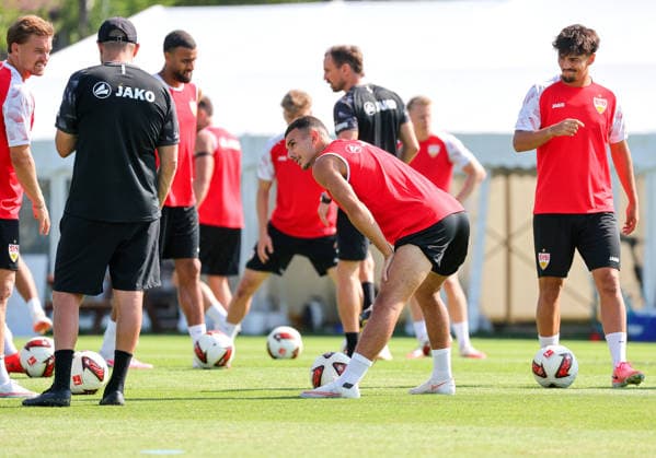 05.08.2026, Deutschland, Grassau, Fußball Bundesliga, Saison 2026 2027, Trainingslager VfB Stuttgart, Badredine Bouanani