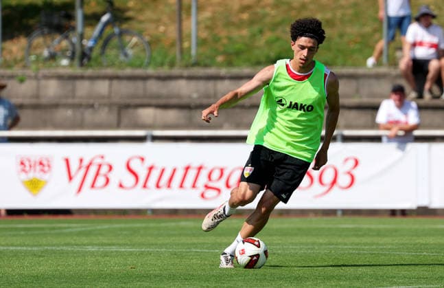 05.08.2026, Deutschland, Grassau, Fußball Bundesliga, Saison 2026 2027, Trainingslager VfB Stuttgart, Ameen Al-Dakhil