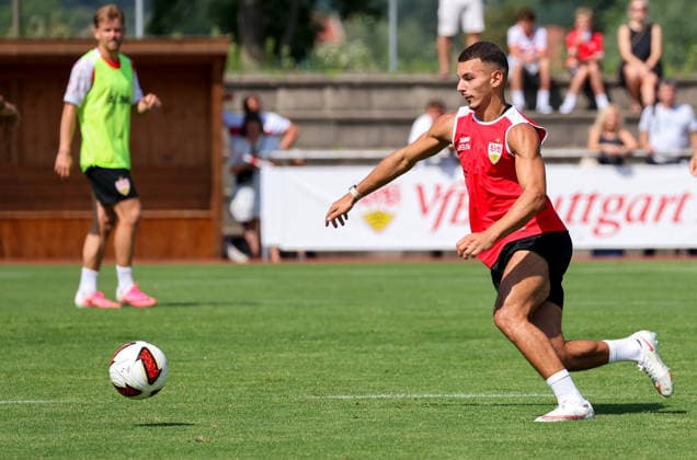 05.08.2026, Deutschland, Grassau, Fußball Bundesliga, Saison 2026 2027, Trainingslager VfB Stuttgart, Badredine Bouanani